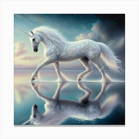 Unicorn - Reflection Canvas Print