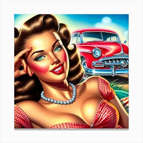 Pin Up Girl 1 Canvas Print