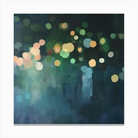 Night Bokeh Canvas Print