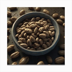 Coffee Beans In A Bowl 21 Canvas Print