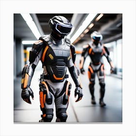 Futuristic Robots 35 Canvas Print