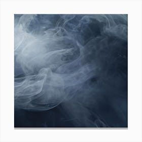 Smoke On A Black Background Canvas Print