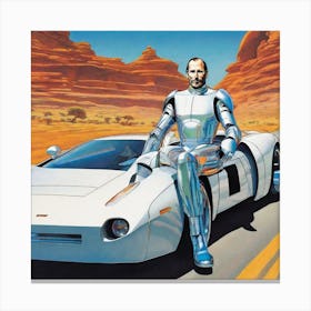 Man In Space 9 Canvas Print