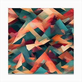 Abstract Triangles Canvas Print