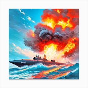 Russian Submarine 4 Canvas Print
