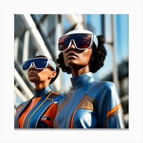 Futuristic Women 3 Canvas Print