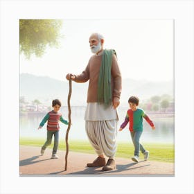 old man Canvas Print