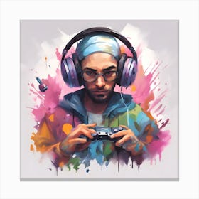 Gamer Guy Canvas Print