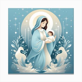 Jesus And Mary 9 Canvas Print