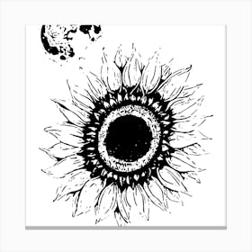 Sunflower Moon Canvas Print