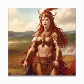 Boudica, the Queen of Gauls Canvas Print
