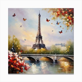 Paris Eiffel Tower 71 Canvas Print