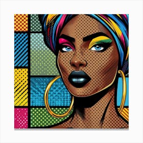 Zaina Pop African Woman Canvas Print