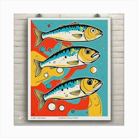 Sardine Print Canvas Print