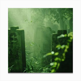 Graveyard Stock Videos & Royalty-Free Footage 1 Canvas Print