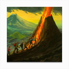 Into the Volcano Canvas Print