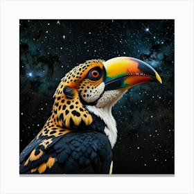 Default Cheetah Tiger Toucan In The Night Sky Art 0 Canvas Print