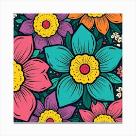 Flowers In The Garden Canvas Print