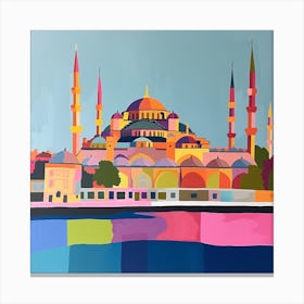 Abstract Travel Collection Istanbul Turkey 3 Canvas Print