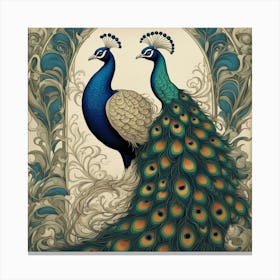 Peacocks 4 Canvas Print