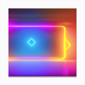 Neon Light Background Canvas Print