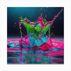 Splashing Water 4 Canvas Print