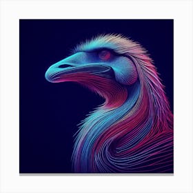 Neon Emu Canvas Print