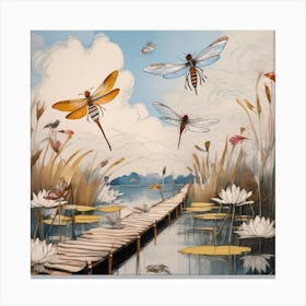 Dragonflies Canvas Print