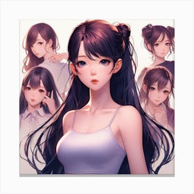 Anime Girl (77) Canvas Print