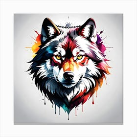 Wolf Head 6 Canvas Print