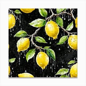 Lemon art 4 Canvas Print