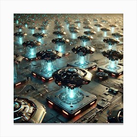 Asterian Drone Swarm Canvas Print