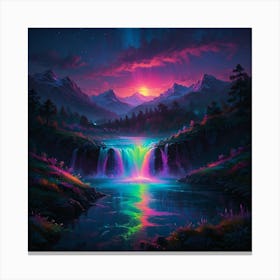 Rainbow Waterfall 2 Canvas Print