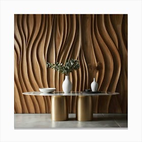 Wavy Wall 27 Canvas Print