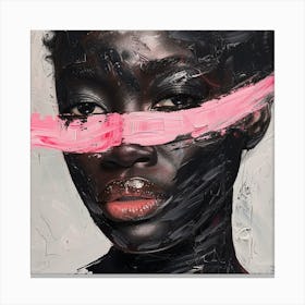 'Black Girl With Pink Tape' Toile