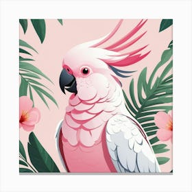 Default Pink Cockatoo Art 2 Canvas Print