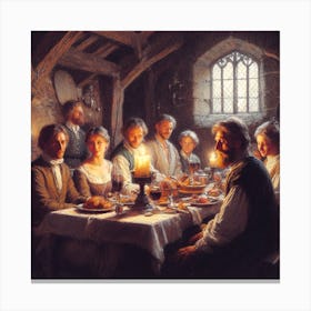 Supper Of The Saints Canvas Print