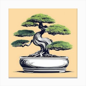 Image Of A Bonsai Tree Canvas Print