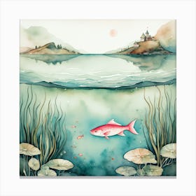 Fish In The Water Canvas Print