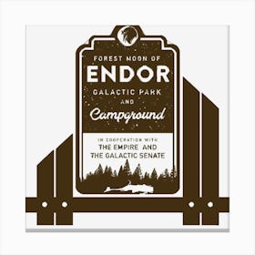 Endor Galactic Campground Canvas Print