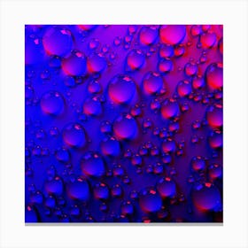 Water Droplets Canvas Print