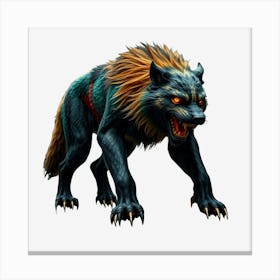 Hungry And Angry Warwolf Canvas Print