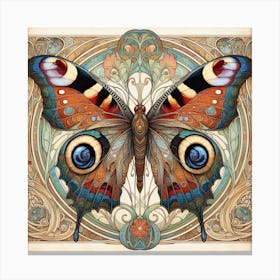 Art Deco Butterfly Panel IV Canvas Print