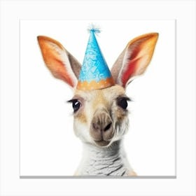 Birthday Kangaroo 1 Canvas Print