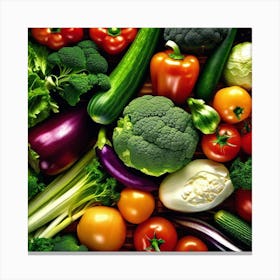 Variety Of Vegetables Canvas Print