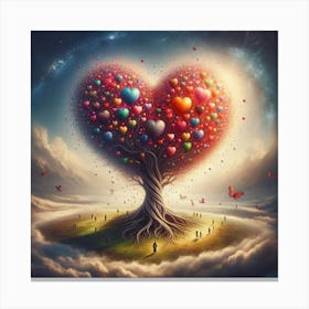 Heart Tree 2 Canvas Print