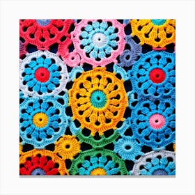 Crocheted Pattern Canvas Print