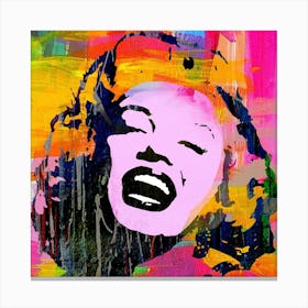 Marilyn Monroe Square Canvas Print
