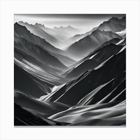 Tibetan Mountains 1 Canvas Print