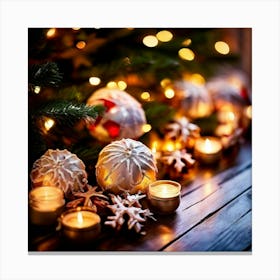 Celebration Festive Joy Family Gifts Lights Decorations Warmth Tradition Cheer Gathering Canvas Print